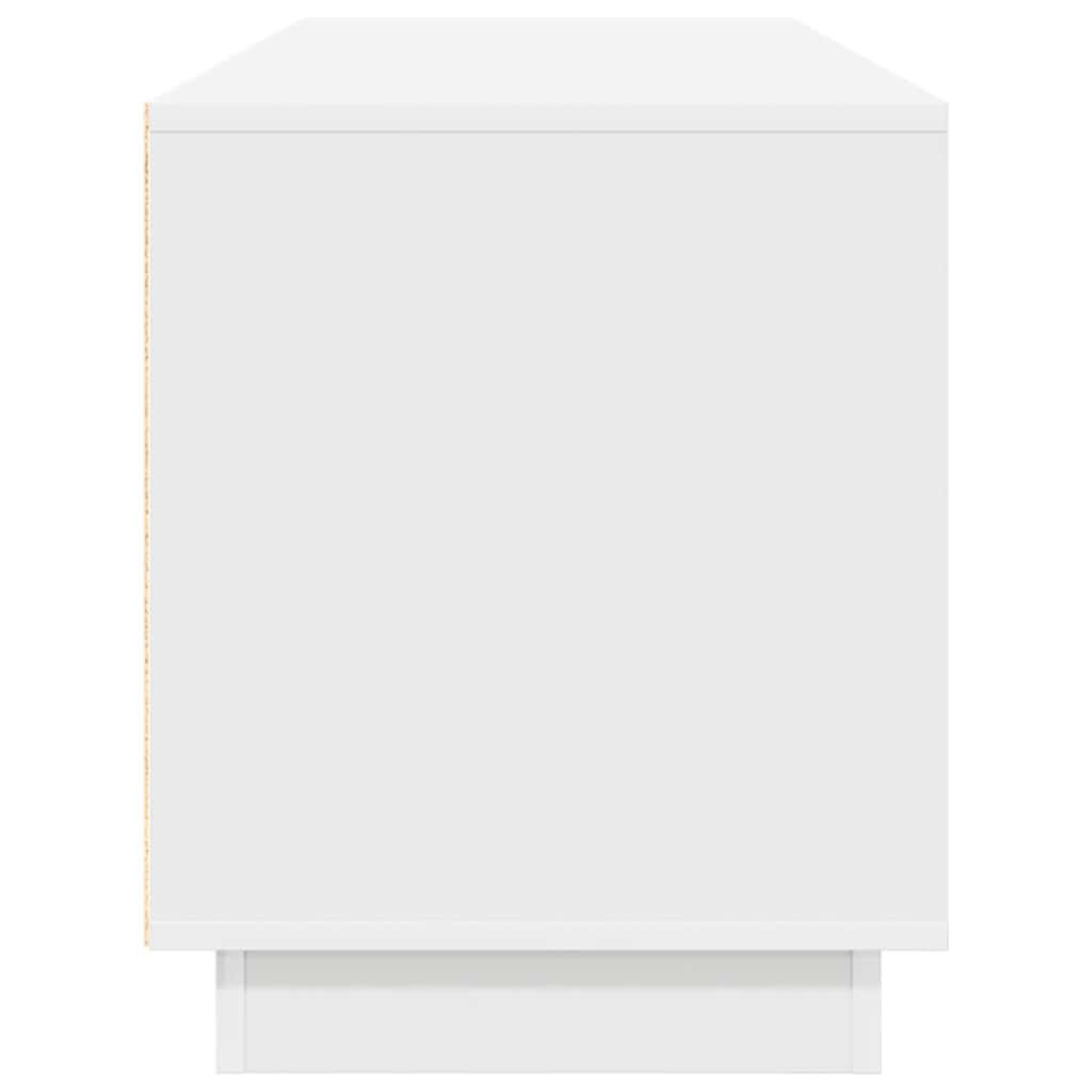 vidaXL Ντουλάπι Τηλεόρασης με LED Λευκό 160,5x41x50 εκ.