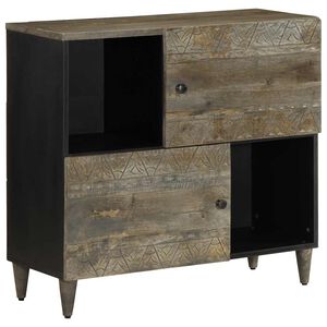 vidaXL Sideboard 80x33x75 cm &mu;&alpha;&sigma;ί&phi; &xi;ύ&lambda;&omicron; Mango