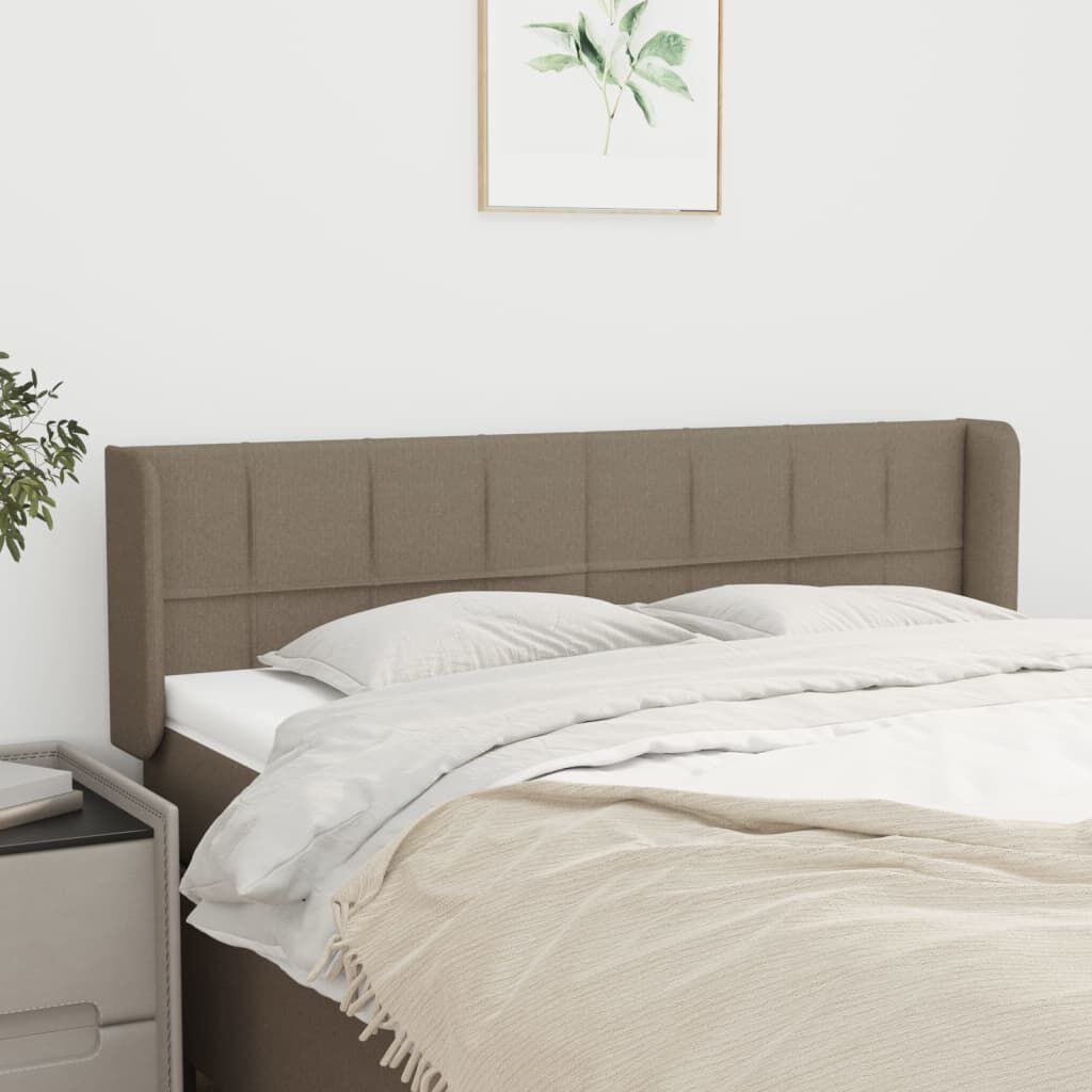 vidaXL Κεφαλάρι με Πτερύγια Taupe 147x16x78/88 εκ. Υφασμάτινο
