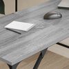 vidaXL Γραφείο Γκρι Sonoma 149x149x75 εκ. από Επεξεργασμένο Ξύλο