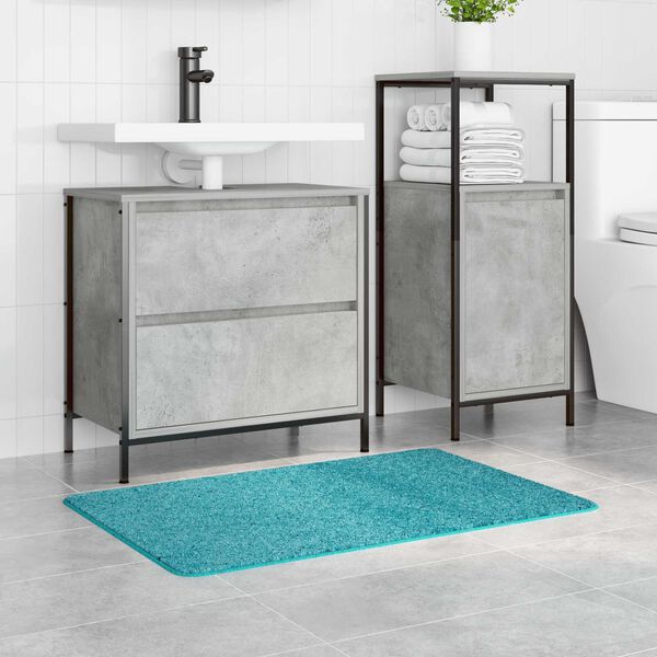 vidaXL Πατάκι μπάνιου Τιρκουάζ 60 x 90 cm Πολυπροπυλένιο