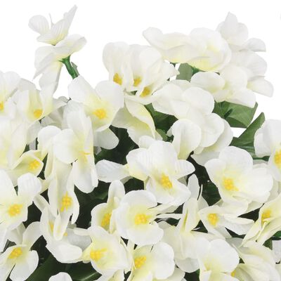 vidaXL Γιρλάντες Λουλουδιών Τεχνητές 3 τεμ. Λευκό 85 εκ.