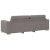 vidaXL Σετ Καναπέ με μαξιλάρι 2 pcs Taupe 221 x 78 x 80 εκ Ύφασμα