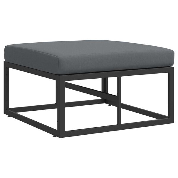 vidaXL Σετ Καναπέ Κήπου 6 pcs Μαύρο 70 x 70 x 32 εκ Αλουμίνιο
