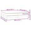 vidaXL &Kappa;&rho;&epsilon;&beta;ά&tau;&iota; Boxspring &mu;&epsilon; &Sigma;&tau;&rho;ώ&mu;&alpha; &Sigma;&kappa;&omicron;ύ&rho;&omicron; &Pi;&rho;ά&sigma;&iota;&nu;&omicron; 200x210&epsilon;&kappa;. &Beta;&epsilon;&lambda;&omicron;ύ&delta;&iota;&nu;&omicron;