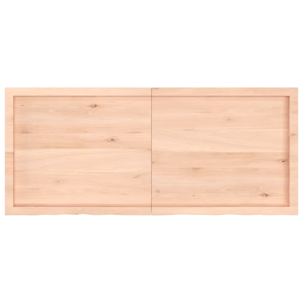 vidaXL Επιφάνεια Τραπεζιού 140x60x(2-4)εκ Ακατέργαστο Μασίφ Ξύλο Δρυός