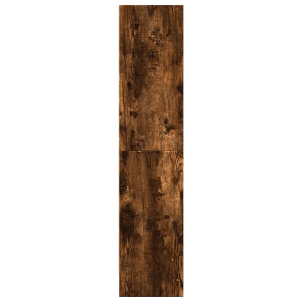 vidaXL Βιβλιοθήκη Καπνιστή Δρυς 60x24x109 εκ. από Επεξεργασμένο Ξύλο