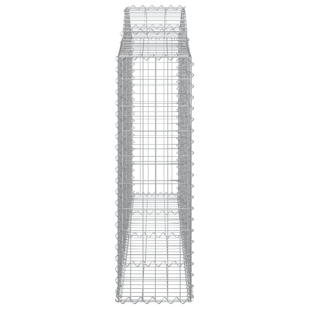 vidaXL Συρματοκιβώτια Τοξωτά 13 τεμ. 200x30x100/120 εκ. Γαλβαν. Ατσάλι