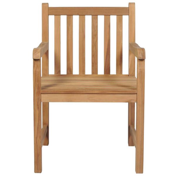 vidaXL Καρέκλες Κήπου 6 τεμ. από Μασίφ Ξύλο Teak με Taupe Μαξιλάρια