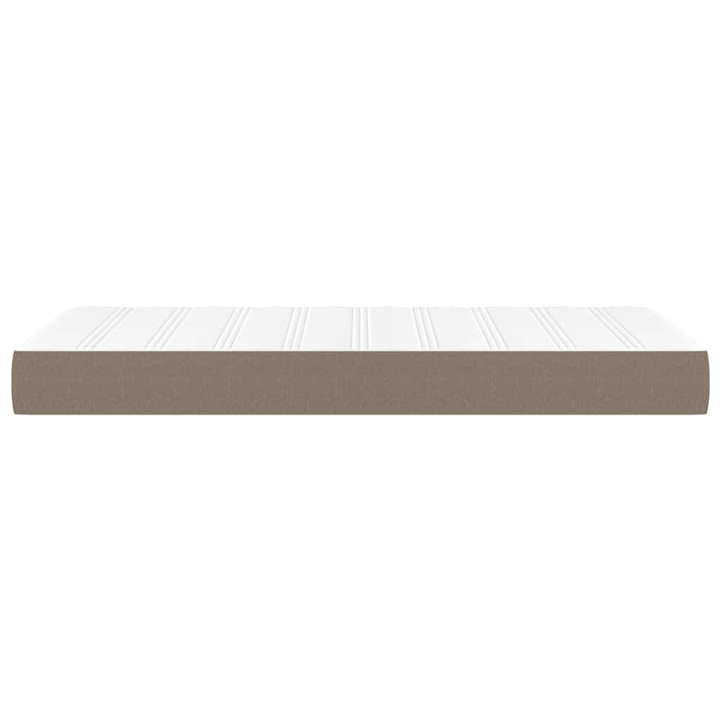 vidaXL Στρώμα με Pocket Springs για Παιδιά Taupe 80x160εκ Υφασμάτινο