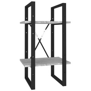 vidaXL Βιβλιοθήκη με 2 Ράφια Γκρι Sonoma 40x30x70 εκ. Επεξεργ. Ξύλο