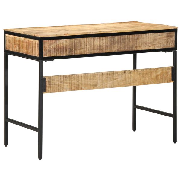 vidaXL Γραφείο 100x50x75 εκ. Μασίφ Ξύλο Rough Mango