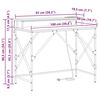 vidaXL Γραφείο Μαύρη δρυς 100 x 50 x 86.5 εκ Επεξεργασμένο ξύλο