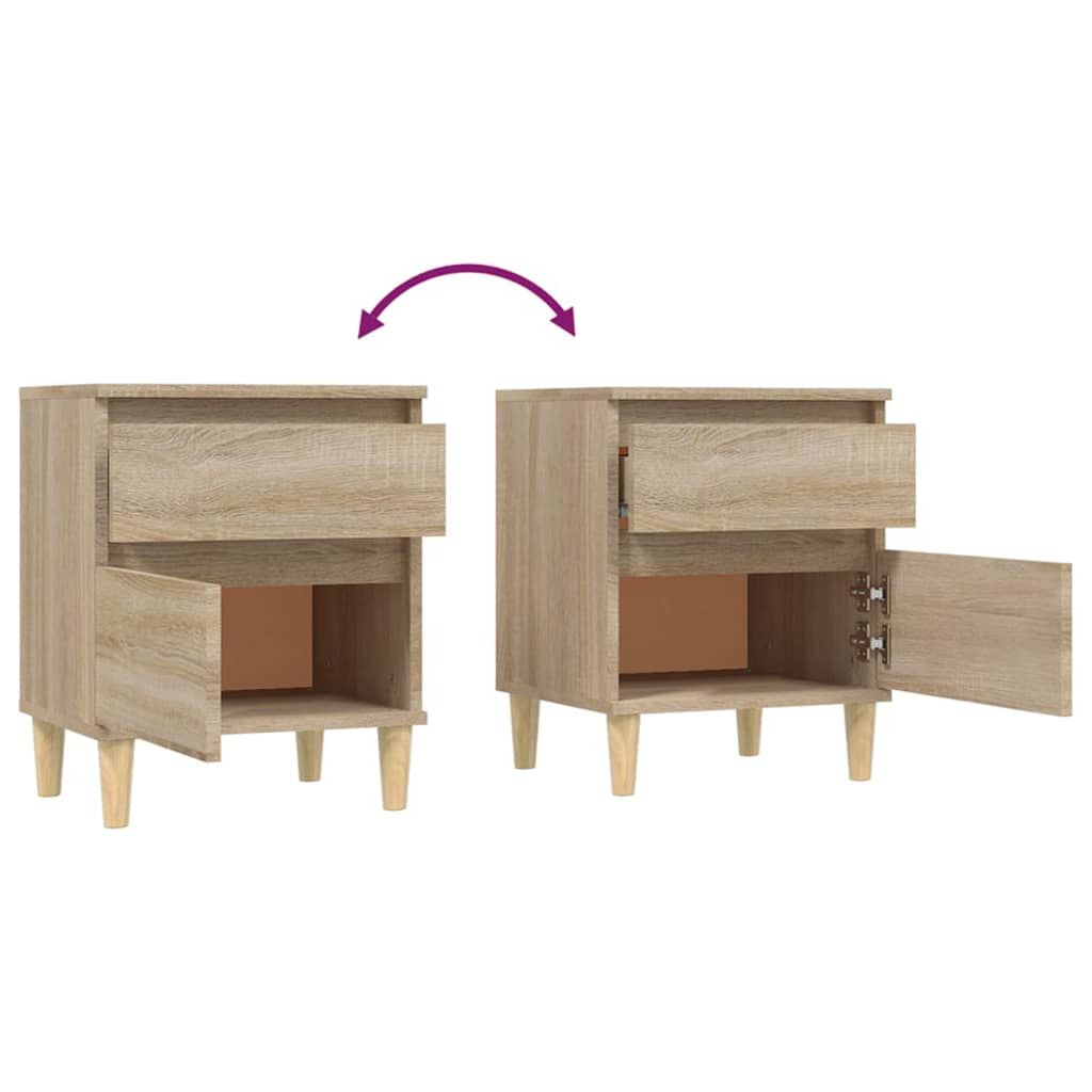vidaXL Κομοδίνο Sonoma Δρυς 40x35x50 εκ.