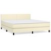 vidaXL &Kappa;&rho;&epsilon;&beta;ά&tau;&iota; Boxspring &mu;&epsilon; &Sigma;&tau;&rho;ώ&mu;&alpha; &Kappa;&rho;&epsilon;&mu; 160x200&epsilon;&kappa;. &alpha;&pi;ό &Sigma;&upsilon;&nu;&theta;&epsilon;&tau;&iota;&kappa;ό &Delta;έ&rho;&mu;&alpha;