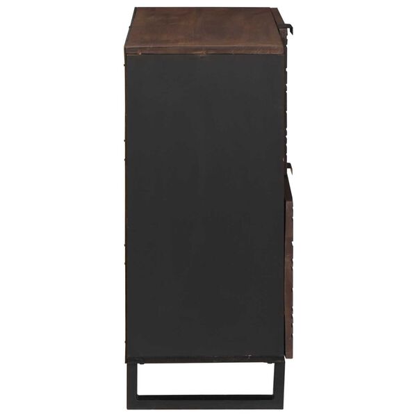 vidaXL Βιτρίνα 80x33.5x75 εκ. Συμπαγές ξύλο μάνγκο