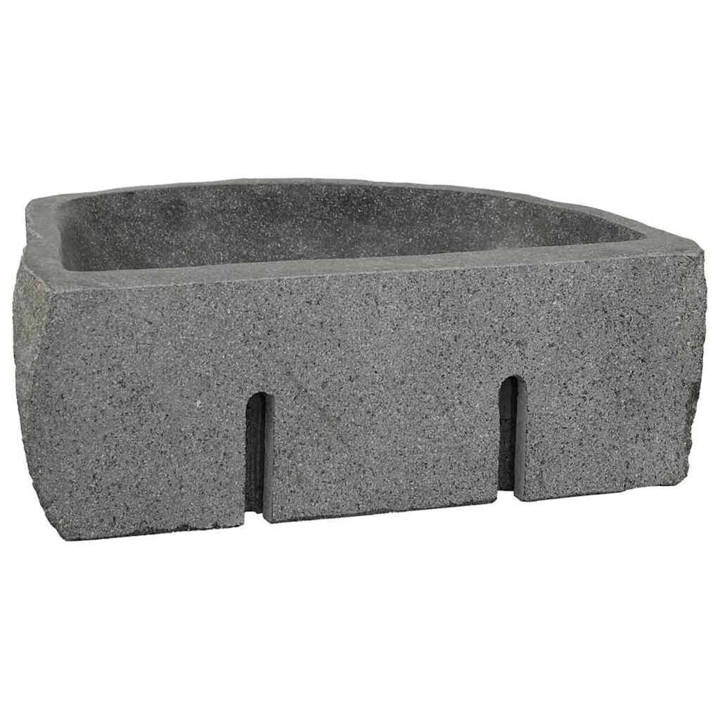 vidaXL Κρεμαστή Λεκάνη Γκρι (38-45) x (30-35) x 15 εκ. Πέτρα Ποταμού