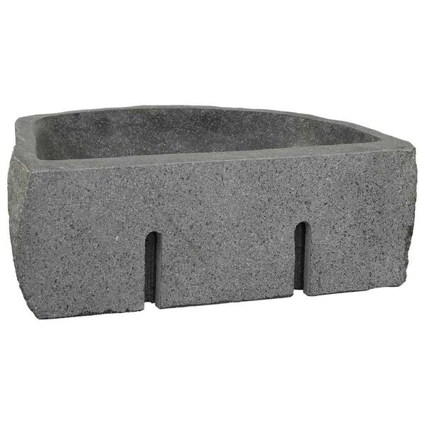 vidaXL Κρεμαστή Λεκάνη Γκρι (38-45) x (30-35) x 15 εκ. Πέτρα Ποταμού