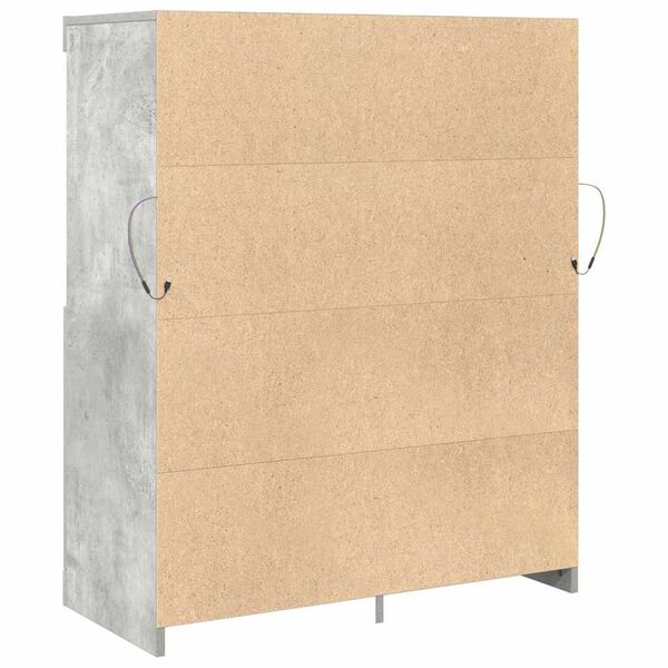 vidaXL Ντουλάπι Γκρι Σκυροδέματος 81x37x100 εκ. Επεξεργασμένο Ξύλο