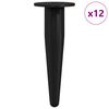 vidaXL &Pi;ό&delta;&iota;&alpha; &Epsilon;&pi;ί&pi;&lambda;&omega;&nu; 12 &tau;&epsilon;&mu;. &Mu;&alpha;ύ&rho;&omicron; &Oslash; 40 x 98 mm &Sigma;ί&delta;&epsilon;&rho;&omicron;
