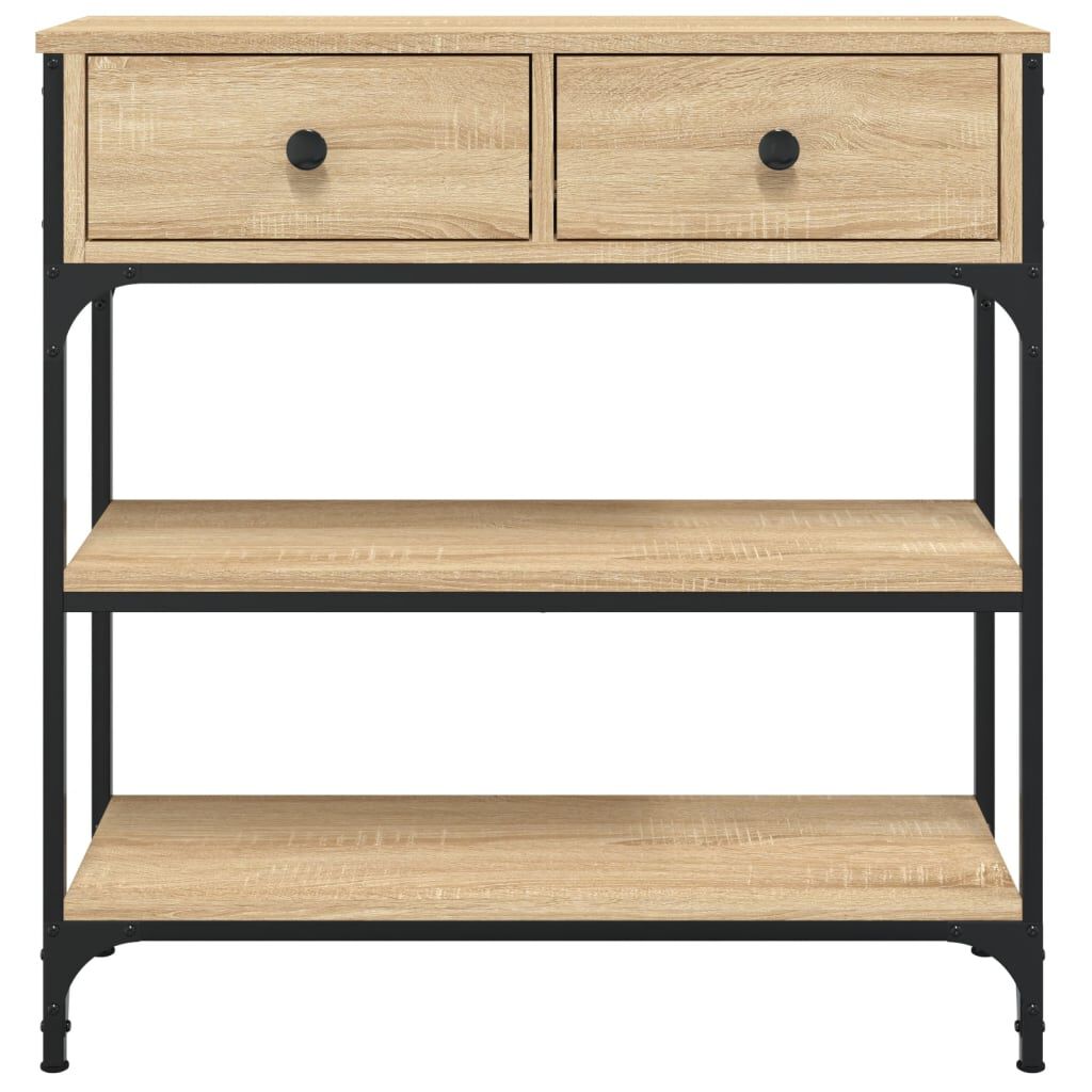 vidaXL Τραπέζι Κονσόλα Sonoma Δρυς 72,5x25x75 εκ. Επεξεργασμένο Ξύλο