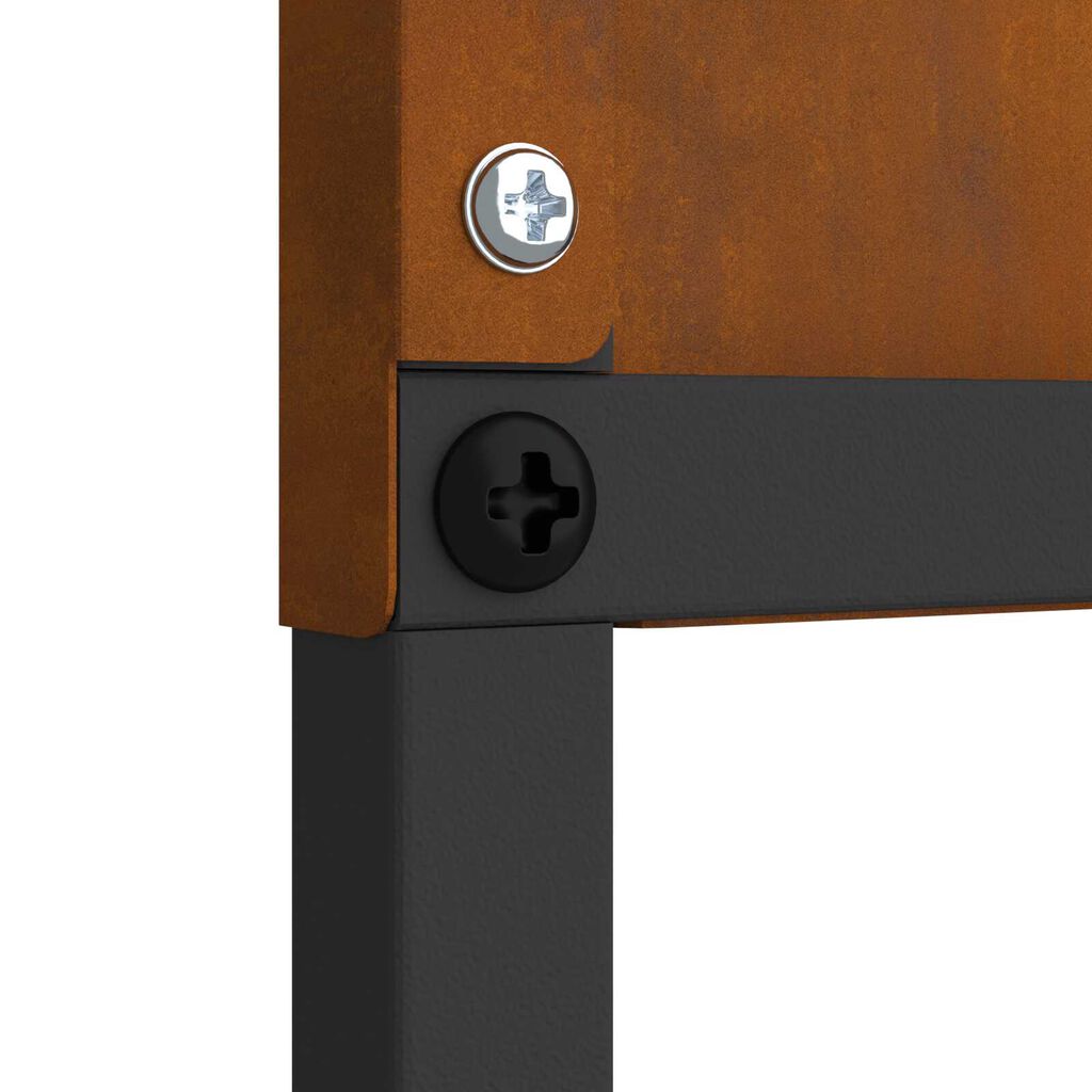 vidaXL Διακοσμητική Πλάκα Κήπου Σκ rusty 32 x 140 εκ