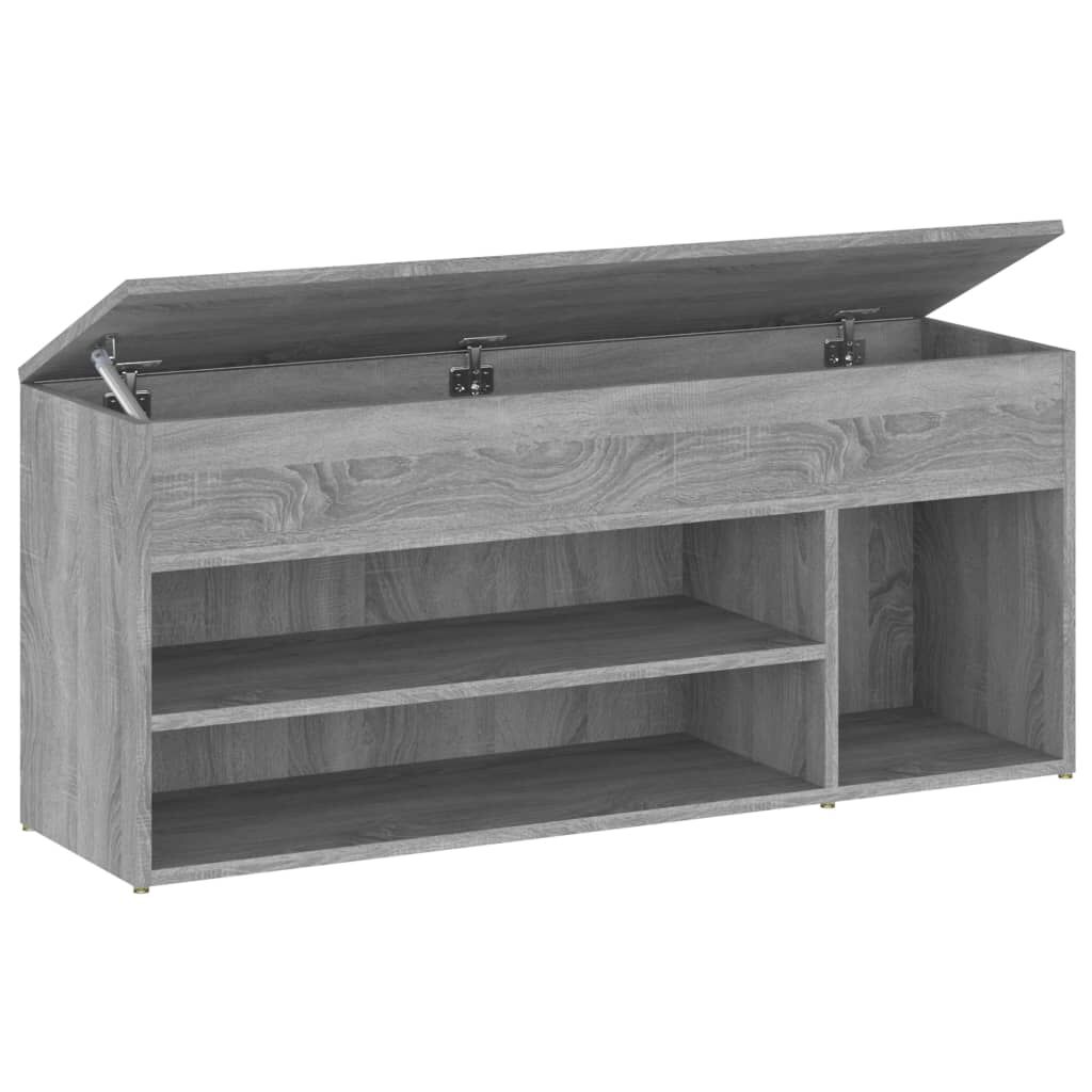 vidaXL Παπουτσοθήκη Γκρι Sonoma 105x30x45 εκ. από Επεξεργασμένο Ξύλο