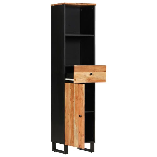 vidaXL Ντουλάπι Μπάνιου 38 x 33 x 160 εκ. από Μασίφ Ξύλο Ακακίας