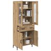 vidaXL Highboard &mu;&epsilon; &sigma;&upsilon;&rho;&tau;ά&rho;&iota; 2 pcs Artisan Oak &Epsilon;&pi;&epsilon;&xi;&epsilon;&rho;&gamma;&alpha;&sigma;&mu;έ&nu;&omicron; &xi;ύ&lambda;&omicron;