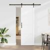 vidaXL Συρόμενη Πόρτα Λευκό και μαύρο 78 x 232 cm