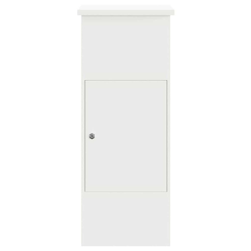 vidaXL Θυρίδα Πακέτων Λευκό 44.5 x 29 x 110.5 εκ Ατσάλι