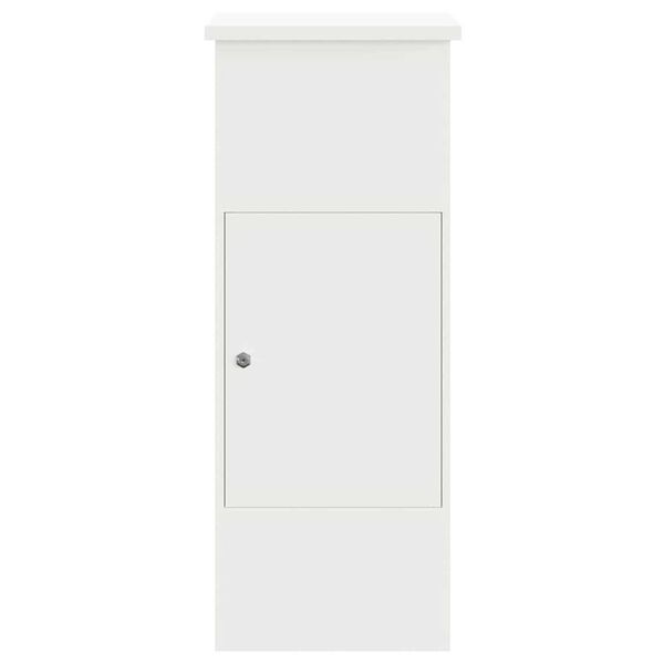 vidaXL Θυρίδα Πακέτων Λευκό 44.5 x 29 x 110.5 εκ Ατσάλι