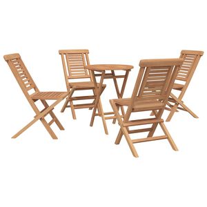 vidaXL &Sigma;&epsilon;&tau; &Kappa;ή&pi;&omicron;&upsilon; 5 &tau;&mu;&chi;. &Kappa;&alpha;&phi;έ &Sigma;&upsilon;&mu;&pi;&alpha;&gamma;έ&sigmaf; &xi;ύ&lambda;&omicron; teak
