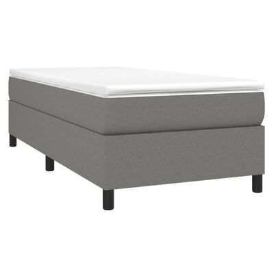 vidaXL Πλαίσιο Κρεβατιού Boxspring Σκούρο Γκρι 80x200 εκ. Υφασμάτινο