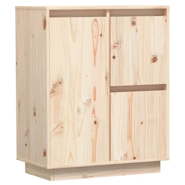 vidaXL Ντουλάπι 60 x 34 x 75 εκ. από Μασίφ Ξύλο Πεύκου