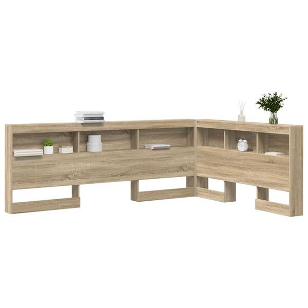 vidaXL Κεφαλάρι Αποθήκης με ράφι Sonoma Δρυς 150 cm Επεξεργασμένο ξύλο