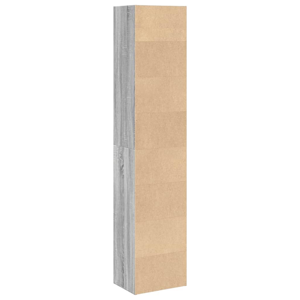 vidaXL Βιβλιοθήκη Γκρι Sonoma 40x30x189 εκ. από Επεξεργ. Ξύλο