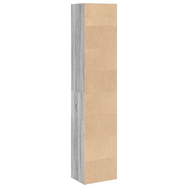 vidaXL Βιβλιοθήκη Γκρι Sonoma 40x30x189 εκ. από Επεξεργ. Ξύλο