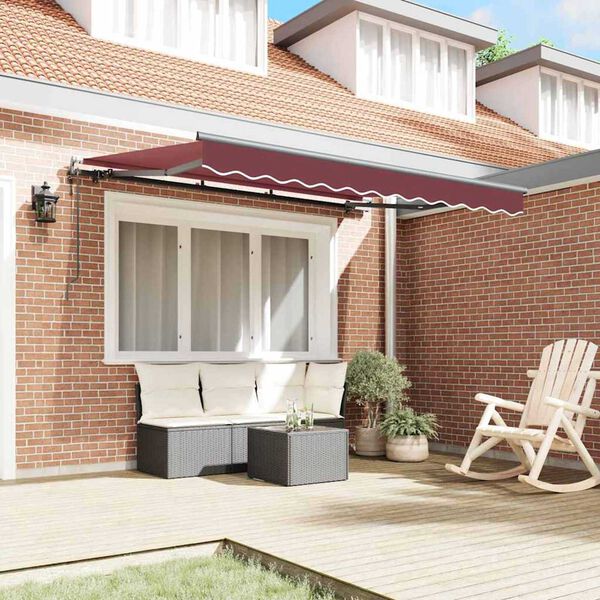 vidaXL Σκηνίτσα Αναδιπλούμενη Μπορντό 350 x 200 cm