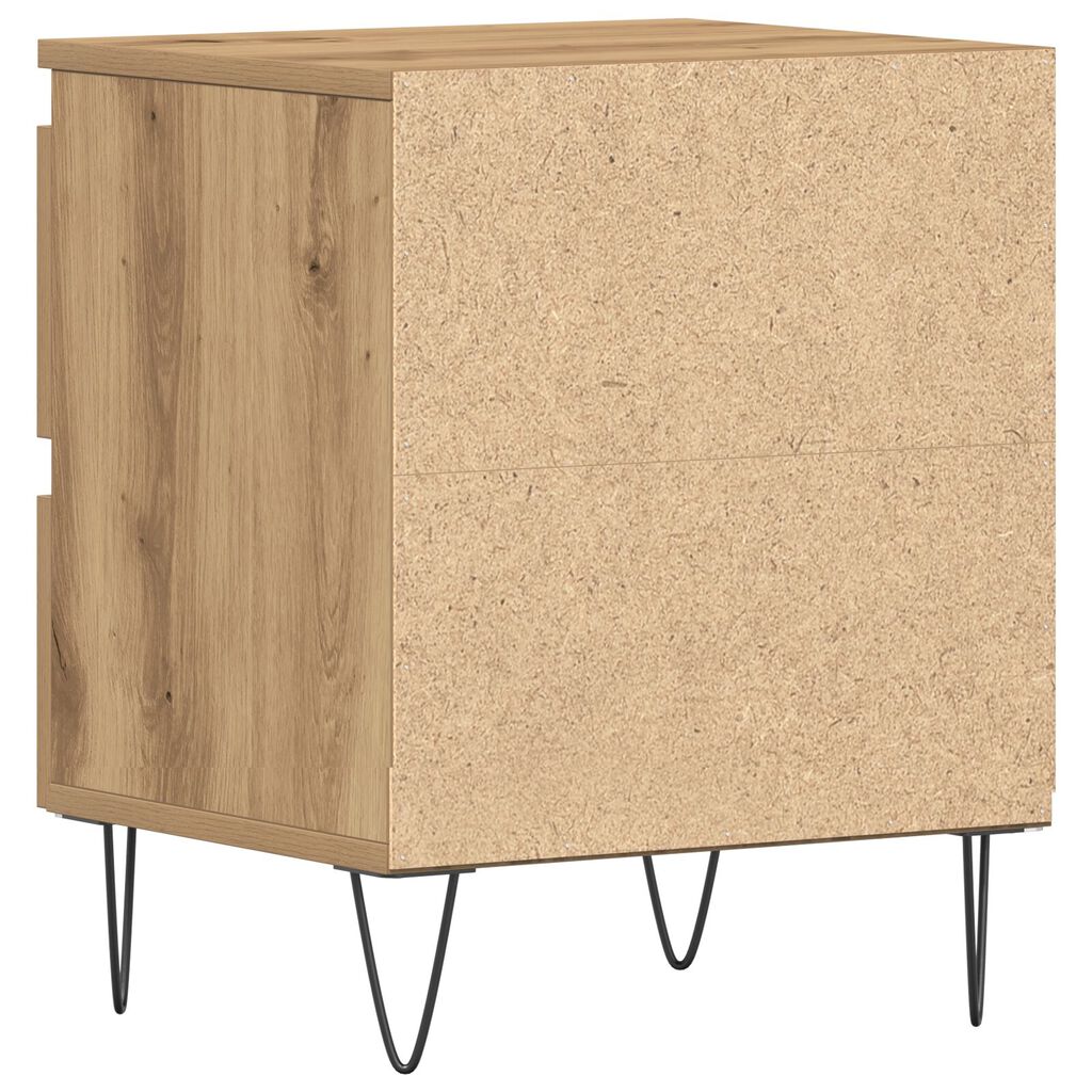 vidaXL Κομοδίνο Artisan Oak 40x35x50 εκ. Κατασκευασμένο ξύλο