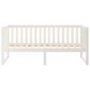 vidaXL Κρεβάτι ημέρας χωρίς στρώμα Λευκό 75x190 cm Στερεό ξύλο πεύκο