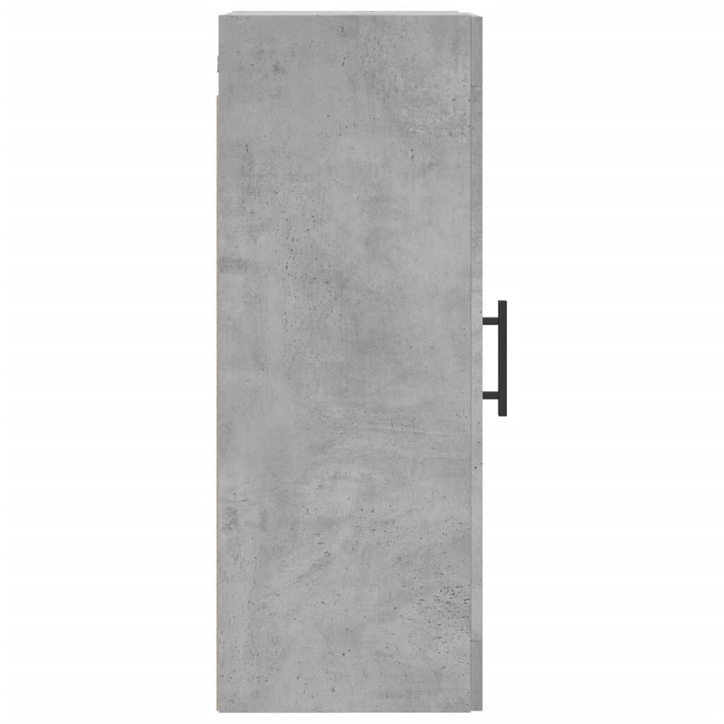 vidaXL Ντουλάπι Τοίχου Γκρι Σκυροδέματος 34,5 x 34 x 90 εκ.