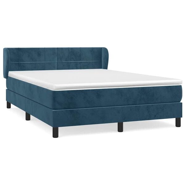 vidaXL &Kappa;&rho;&epsilon;&beta;ά&tau;&iota; Boxspring &mu;&epsilon; &Sigma;&tau;&rho;ώ&mu;&alpha; &Sigma;&kappa;&omicron;ύ&rho;&omicron; &Mu;&pi;&lambda;&epsilon; 140x200 &epsilon;&kappa;. &Beta;&epsilon;&lambda;&omicron;ύ&delta;&iota;&nu;&omicron;