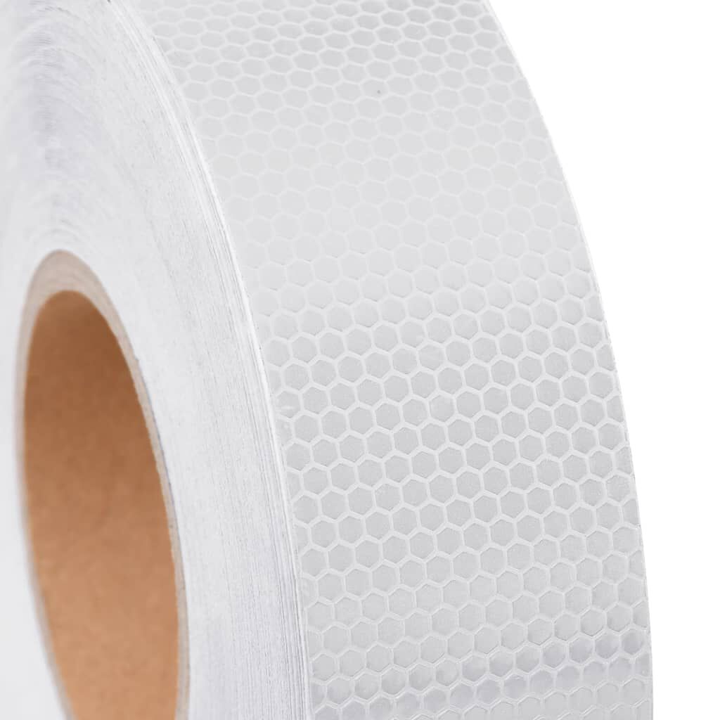 vidaXL Ταινία Ανακλαστική Λευκή 5 εκ. x 50 μ. από PVC