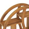 vidaXL Ραφιέρα Τοίχου Σχέδιο Γιν Γιανγκ 60x15x60 εκ. Μασίφ Ξύλο Teak