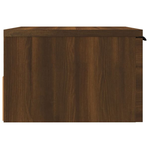 vidaXL Κομοδίνα Επιτοίχιο Καφέ Δρυς 34 x 30 x 20 εκ.