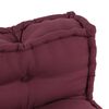 vidaXL Μαξιλάρι για καναπέ παλέτας 2 pcs Καφετί ύφασμα