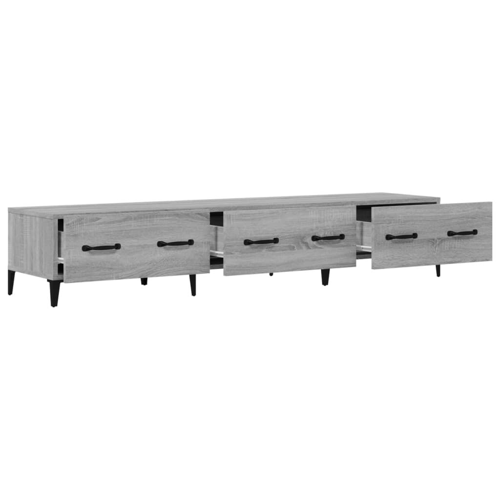 vidaXL Έπιπλο Τηλεόρασης Γκρι Sonoma 150x34,5x30εκ. Επεξεργασμένο Ξύλο