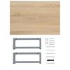 vidaXL Έπιπλο Μπάνιου Χρώμα Δρυς 60 x 40 x 16,3 εκ.