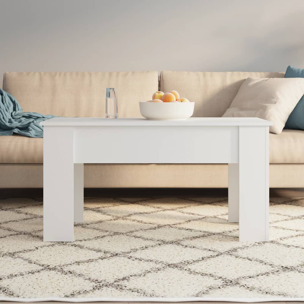 vidaXL Τραπεζάκι Σαλονιού Λευκό 101 x 49 x 52 εκ. Επεξεργασμένο Ξύλο